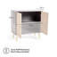 Herringbone 80cm Sideboard
