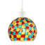 Multi-Colour Geometric Mosaic Dome Pendant Ceiling Lighting Shade By 