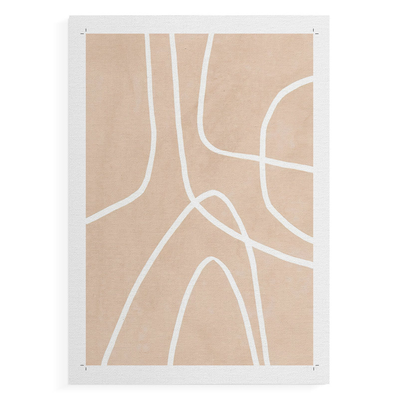 «Clean Contour I», impression sur toile seulement - non encadrée