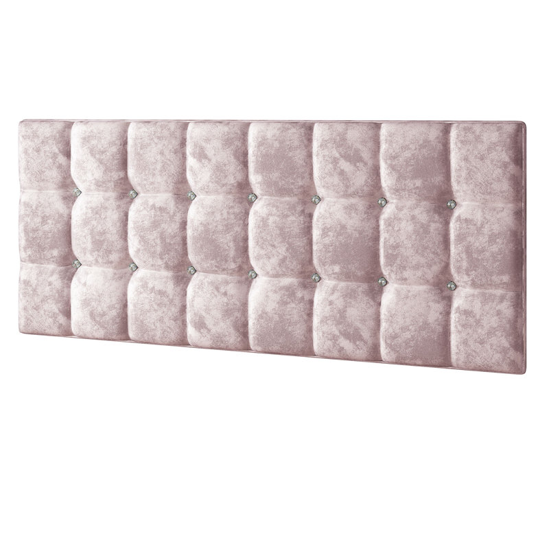 Rochester Upholstered Headboard, Double (4'6), Pink