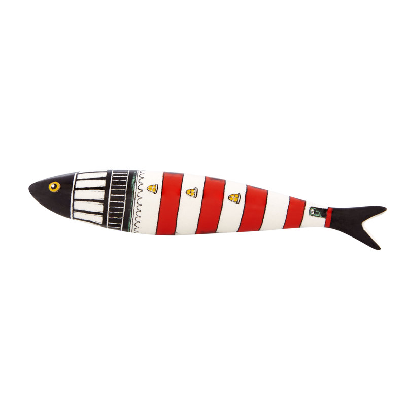 Sardine Handmade Coastal Nautical & Beach Wall Decor on Earthenware