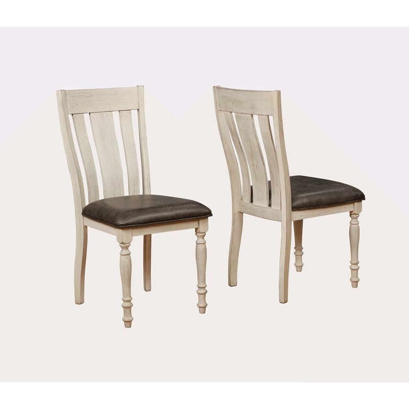 Ensemble de 2 chaises en chêne patiné