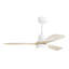 Ventilateur de plafond en bois massif 48 pouces avec moteur à courant continu réversible à intensité variable 6 vitesses