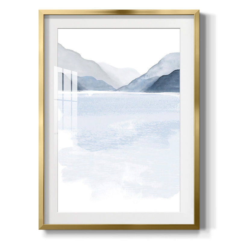 Impression tropicale encadrée Tropical Graphics IV, Blanc, Papier avec cadre doré