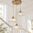 Alyra 3 - Light Electroplated Copper Cluster Pendant
