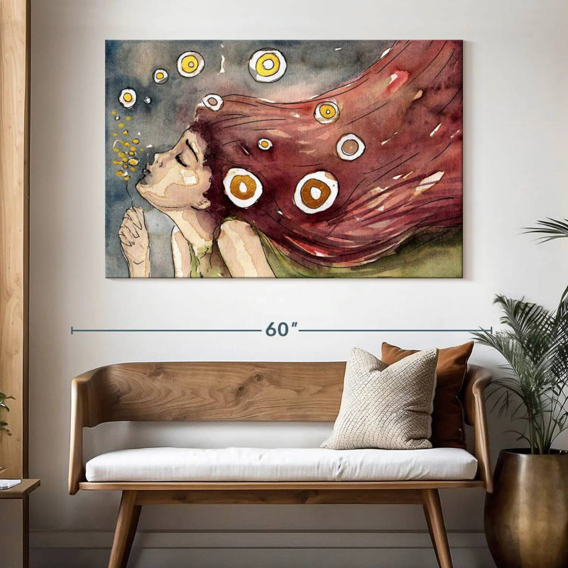 Leisha Sweet Wishes Modern Portrait, 34" H x 51" W