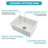 30"X18"X10" Undermount Single Bowl Fireclay Kitchen Sink - Dual Mount White Porcelain Fireclay Rectangular Deep Single Bowl Sink Basin