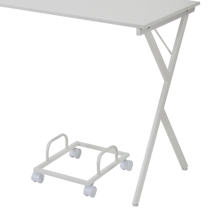 Bureau d'ordinateur Dazenus Finish (sans les chaises de bureau), Blanc
