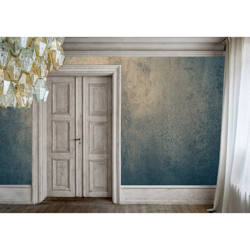 Murale texture bleue, L 108 po x l 96 po