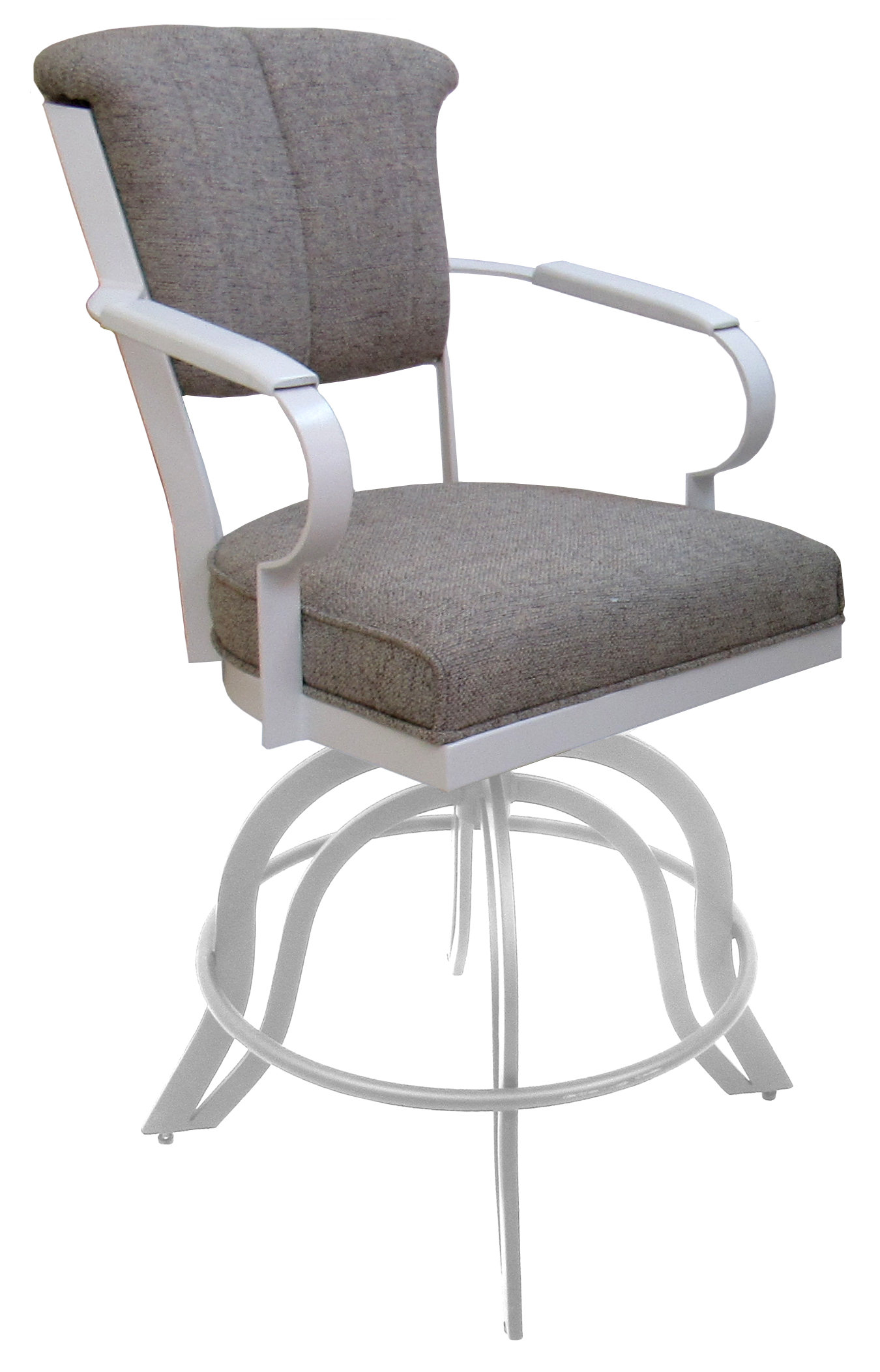 Tobias Designs Swivel Metal Bar Stool 30