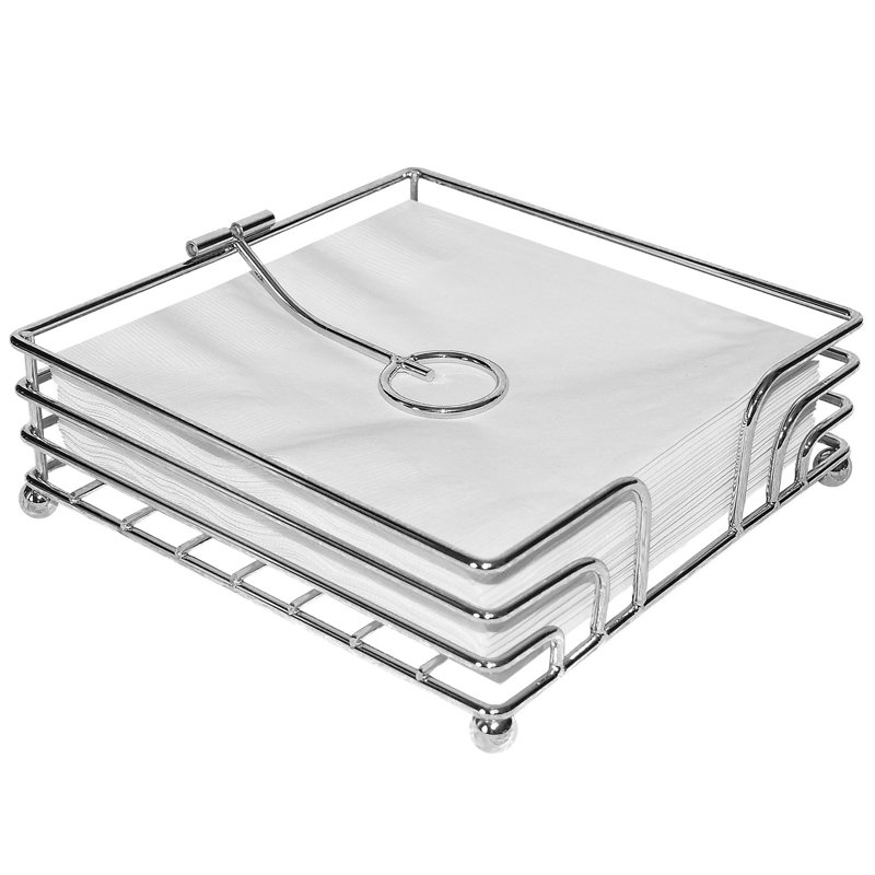 Porte-serviettes sur pied en fil plat
