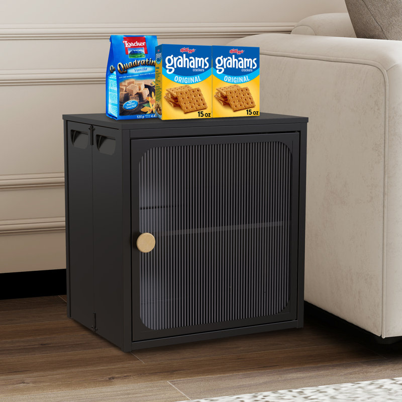 Armoire de rangement pliable empilable 15,94 "， Boîtes de rangement pliantes avec portes, Noir