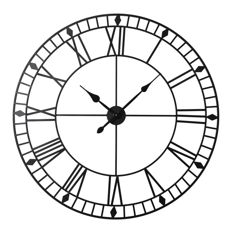 Abdulkader Iron Wall Clock, Large