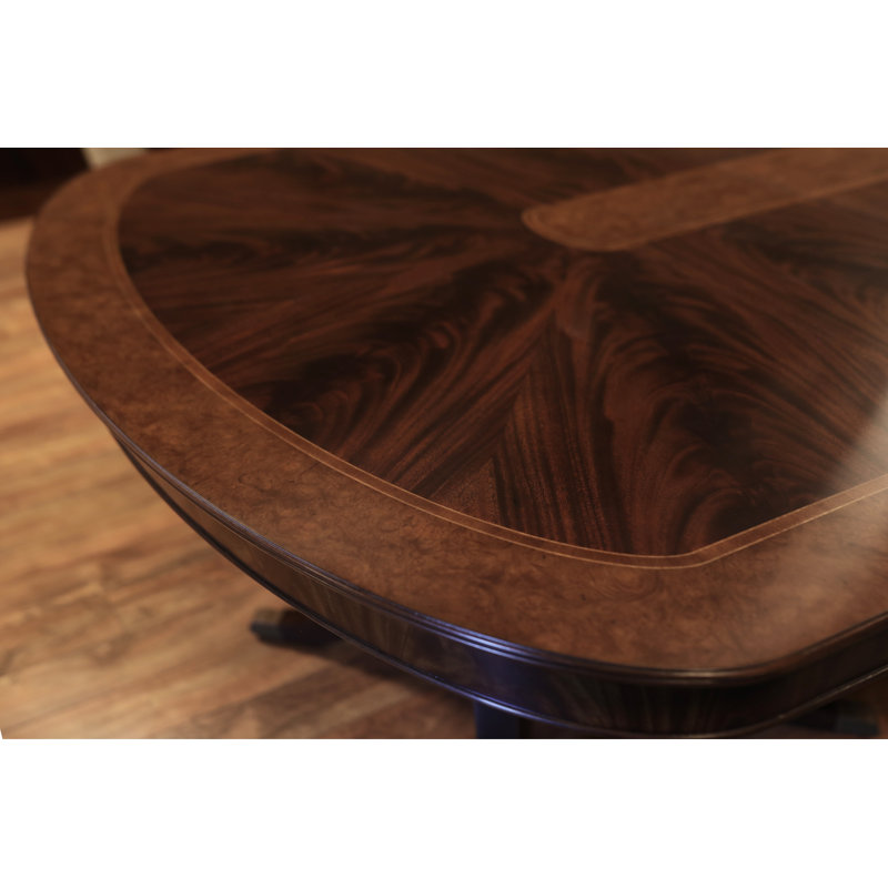 Oval Mahogany Wood Dining Table