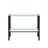 Console Table With Tempered Glass,Rectangular Porch Table Black Leg,Entry Table