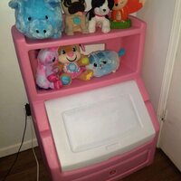 Step2 Lift and Hide Bookcase Storage Chest - Pink