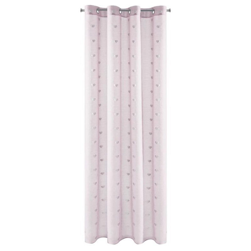 Rothstein Benay Eyelet Room Darkening Curtains, Pink
