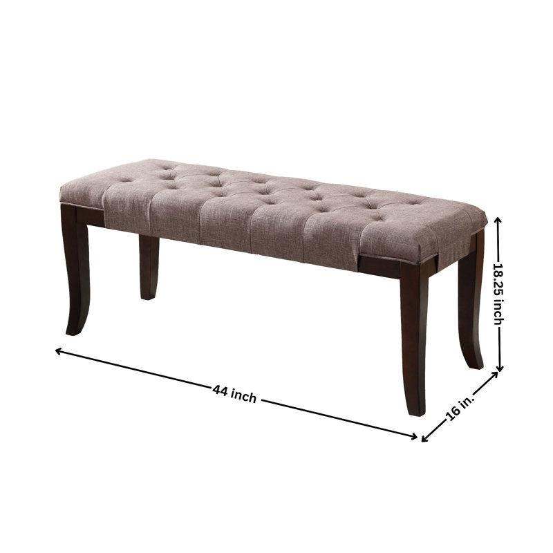 Banc de salle à manger en tissu, Brown