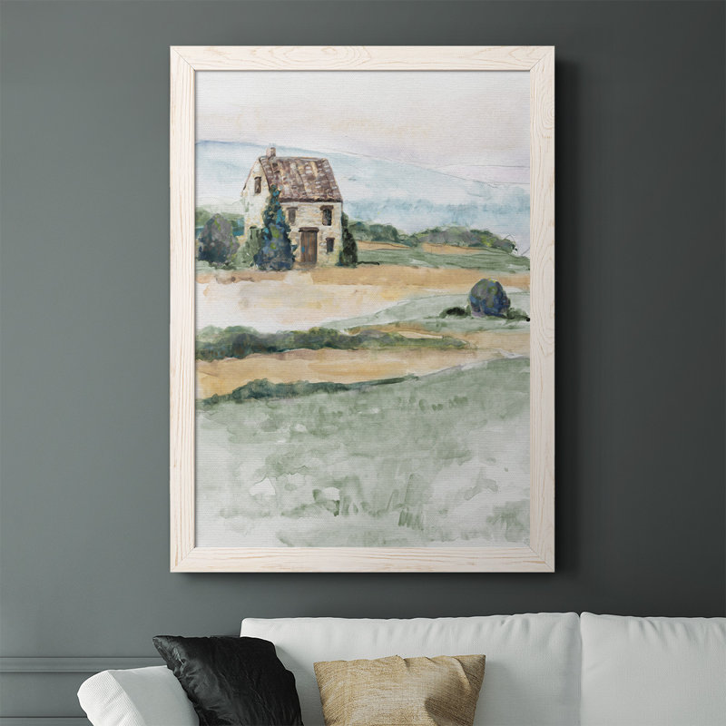 Danois dans la campagne I, Blanc, H 37,5 po x l 27,5 po x P 1 po