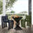 Dawone Upholstered Counter Stool with Iron Frame-630997841