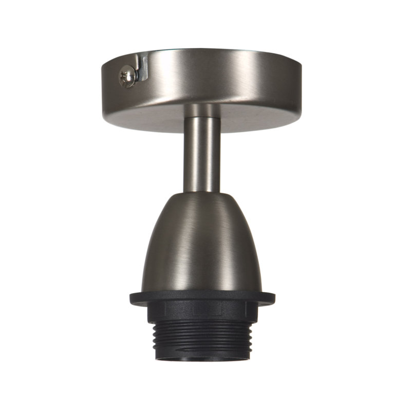 Renteria Semi Flush Mount, Satin Nickel