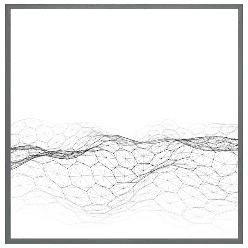 Single Picture Frame Print, 31cm H x 31cm W, Grey