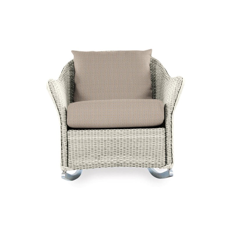 Weekend Retreat Outdoor Rocker Chair, Demo Oatmeal, Linen