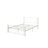 Full Size Bed Frame, White Metal, Unique Flower Structure, Noise - Assembly, Easy To Put Together, No Box Spring Metal Frame With Finish, Design, Quiet And Stable, Needed-13581603