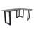 L-Shaped Solid Wood Iron Writing Desk