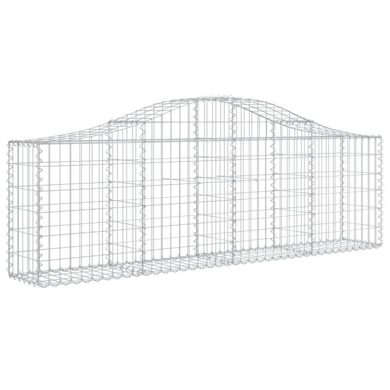 Paniers en Gabion arqués 11 pièces 78,7 "x 11,8" Vidaxl, H 2,6 pi x l 6,6 pi