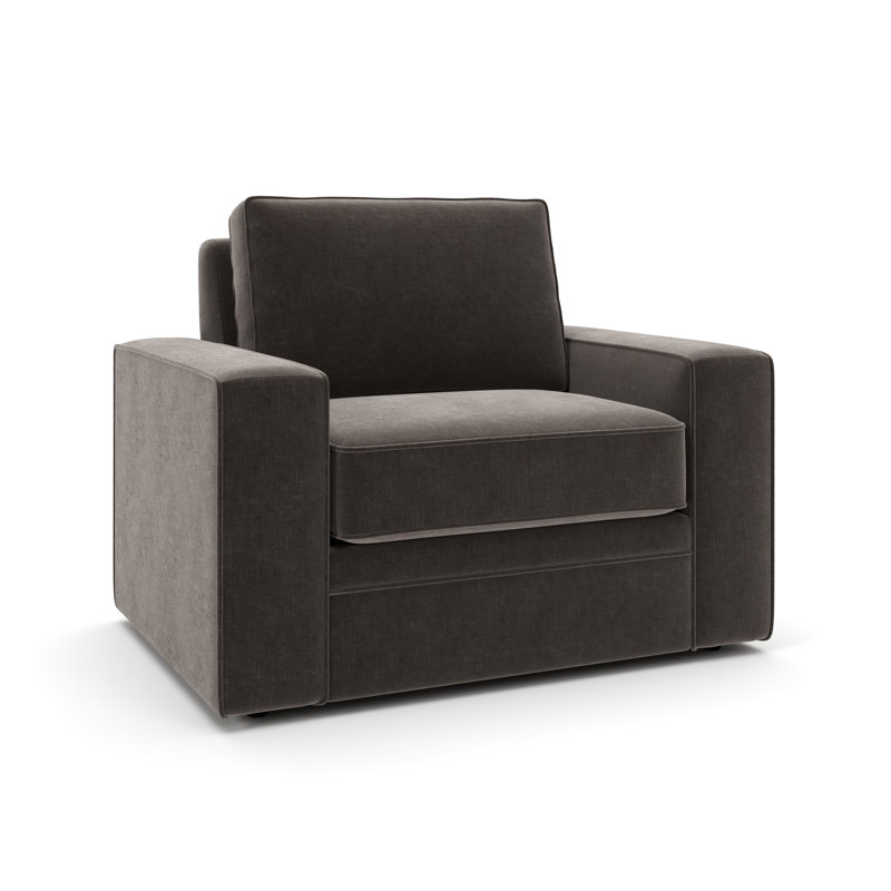 Miranda Upholstered Accent Chair, Andrew Espresso