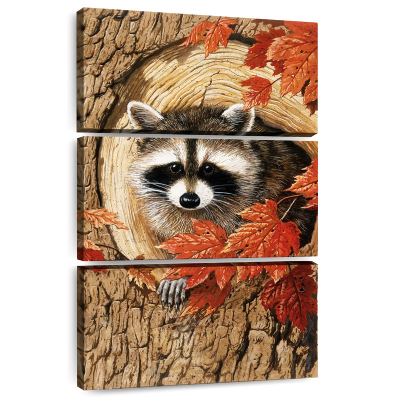 Brampt Raccoon, 65" H x 42" W