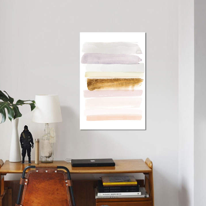 «Pastel Sweep I» par Grace Popp - Estampe numérique sur toile tendue avec châssis, H 12 po x l 8 po x P 0,75 po, Toile tendue