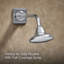 Garniture de valve de douche pure rite-temp avec poignée en croix et pomme de douche 2,5 gpm-93564992