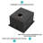 Gunmetal Black Kitchen Sink - 15"X 17"X 10" Undermount Singel Bowl Kitchen Basin 16 Gauge Stainless Steel With 10 Inch Deep