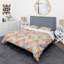 Diamond Retro X - Ensemble de housse de couette à motif abstrait rétro - Microfibre de polyester-40702863