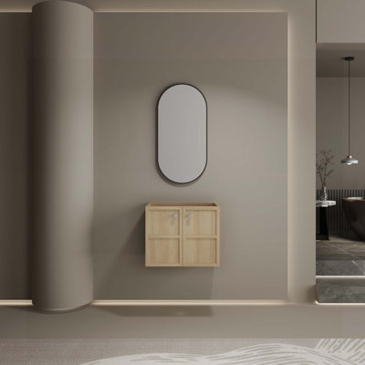 High-Quality Wall-Mounted Bathroom Vanity with Soft-Closing Doors and Ample Storage