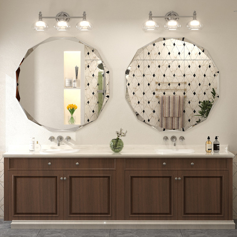 Miroir mural Aevar, 40 po x 40 po