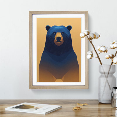 Alert Bear - Single Picture Frame Painting