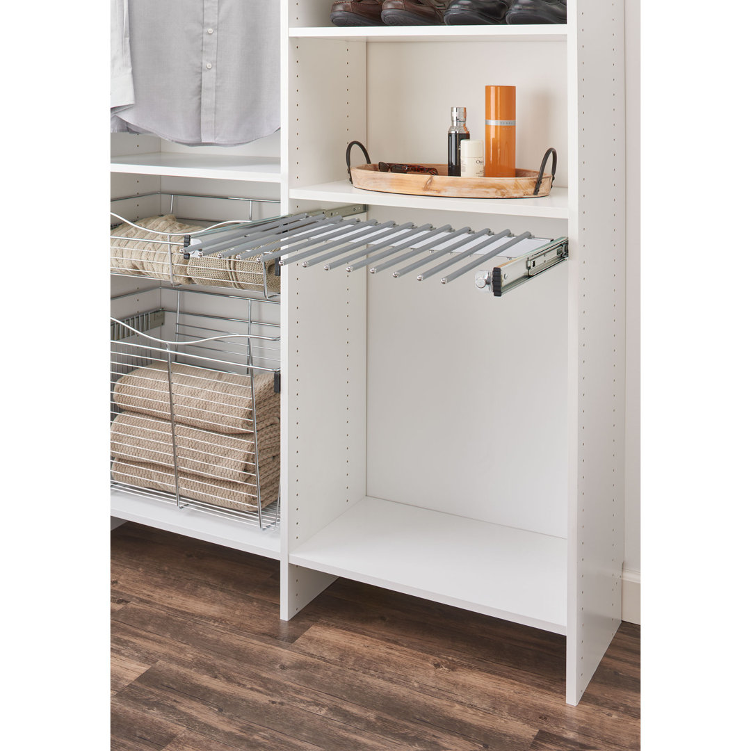 Rev-A-Shelf Pull Out Closet Wire Pant Rack, Chrome Rev-A-Shelf 