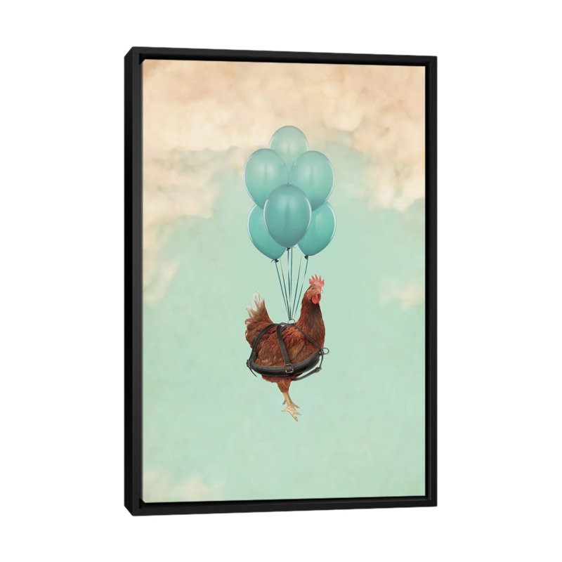 Reproduction d'art graphique sur toile, H 26 po x l 18 po x P 1,5 po, Toile avec cadre noir, Pas de tapis