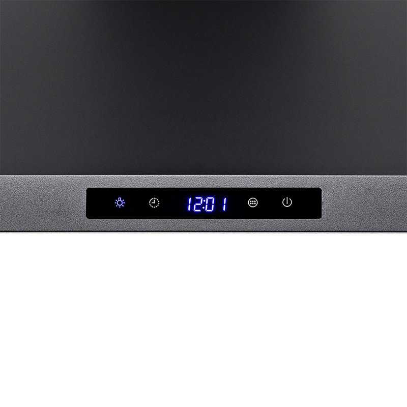 30-Inch Black Stainless Steel Convertible Wall Mount Range Hood