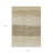 8' X 10' Beige Brown And Taupe Striped Washable Indoor Outdoor Area Rug