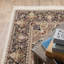 Tapis géométrique ivoire / brun-669584776