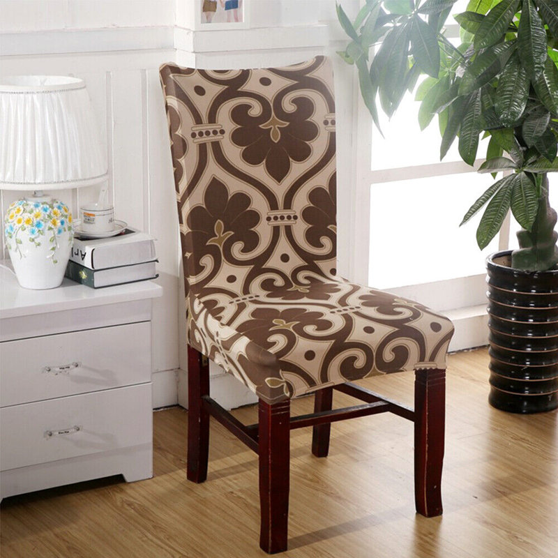 Housse pour chaise de salle à manger, Brun