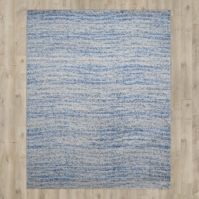 Riebe Abstract Gray Area Rug, Rectangle 3' x 5'
