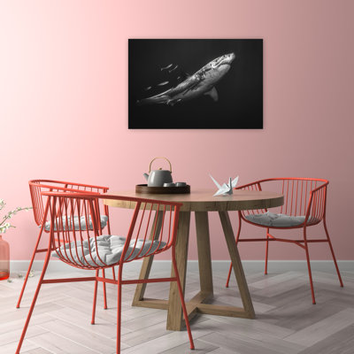 Great White Predator Contemporary Fish Shark Nature Ocean Wall Art Print
