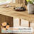 63" W. Solid Wood 6 Person Dining Table