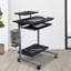 Chariot d'ordinateur compact avec rangement