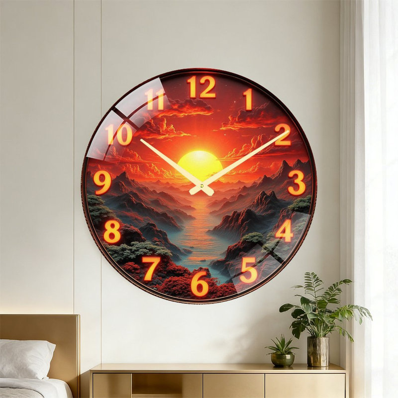 Horloge murale Sunset